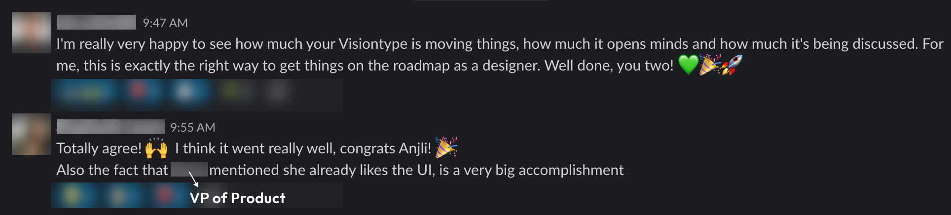 Stakeholder response message 2